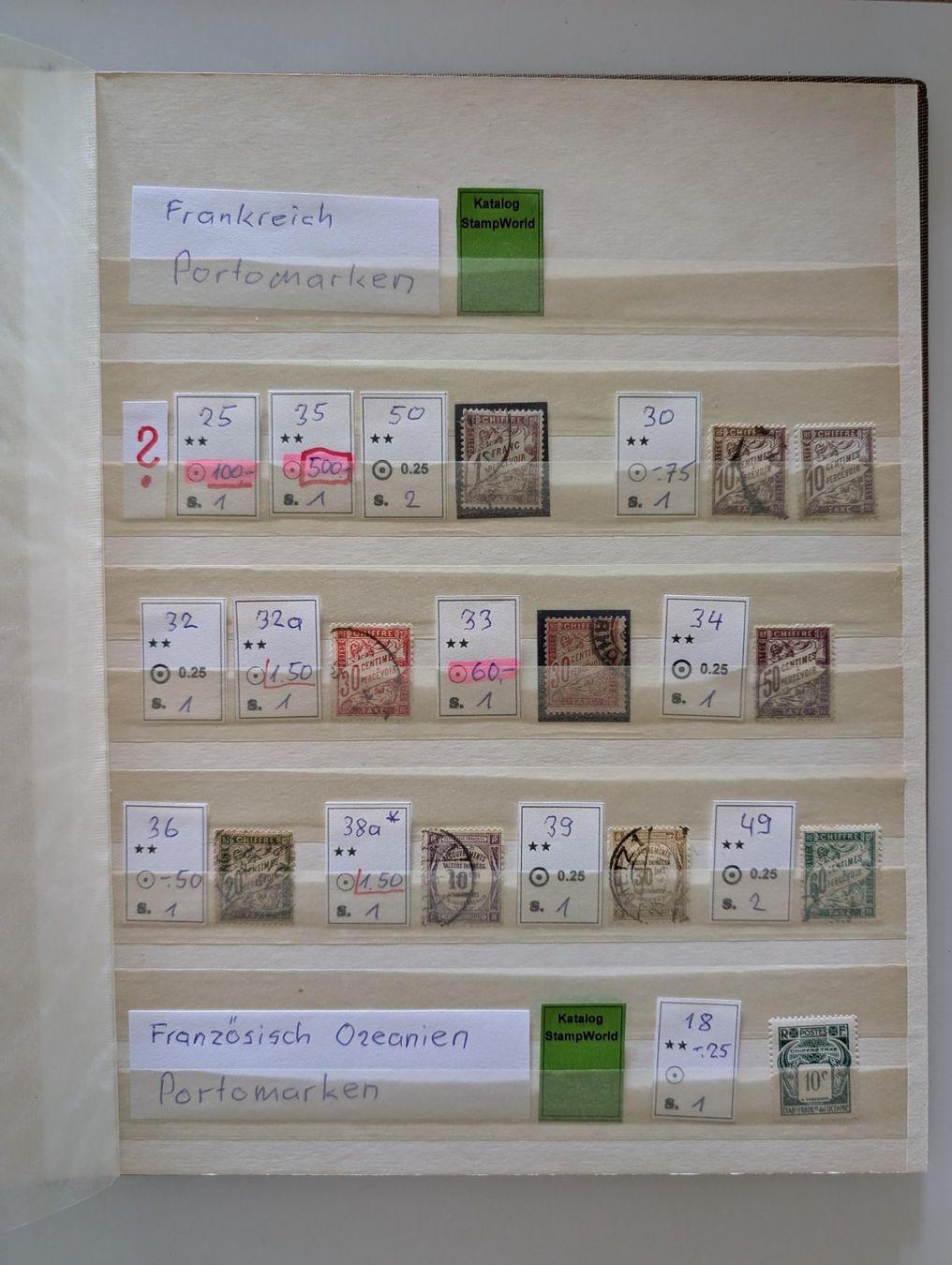 Tutti i francobolli: Frankreich + Kolonien + Postämter in 2 Alben – Usato da Steinmaur venduto da compura49 4