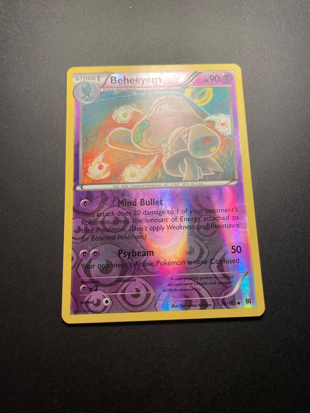 Pokémon Carte collezionabili: Beheeyem BREAKthrough 74/162 Reverse Foil – Usato da Zürich venduto da pokemon_cards
