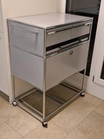 USM Regal auf Hartrollen Tiefe 50cm silber