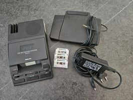 Philips 725 Transcription System mit Fusssteuerung