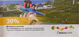 Gutschein 30%Bergbahnen Bosco Gurin