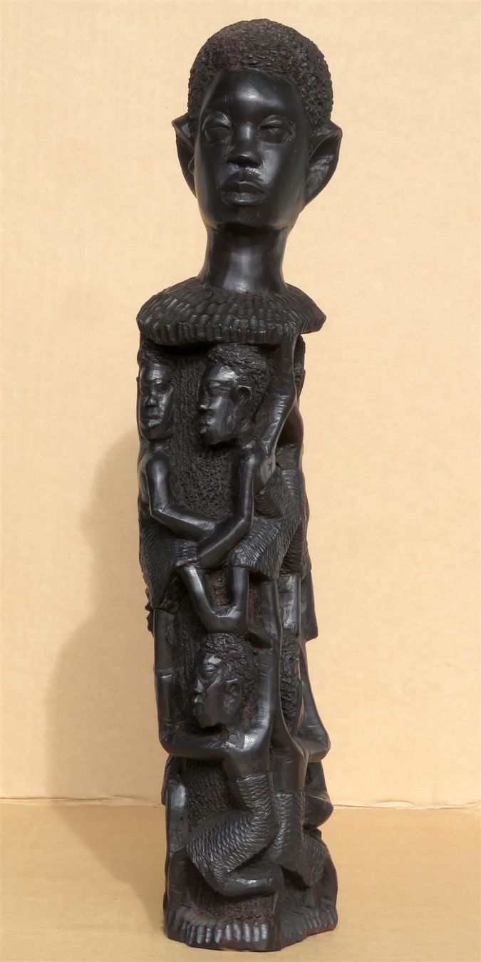 Xilografie: Afrikanischer Lebensbaum, Ebenholz 37 cm – Nuovo (secondo la descrizione) da Zürich venduto da Vanillaed 3