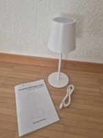 LED Tischlampe, Tischleuchte, massiv, Akku, 3 Stufen, neu