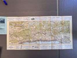 Exkursionskarte Albiskette und Sihlwald