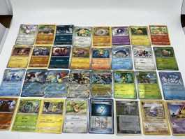 Seltene Pokémon-Karten gemischt 32 stk mit Holo EX usw