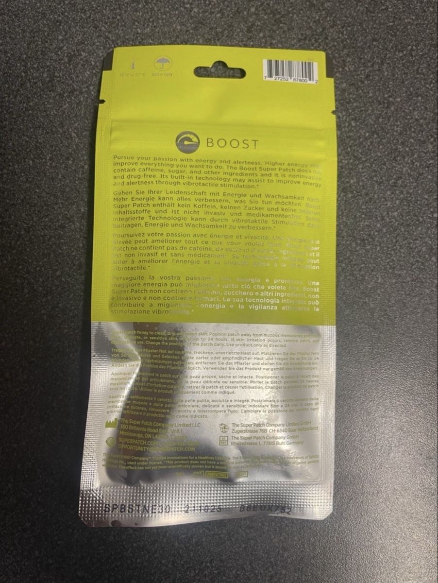 Aliments & Spécialités: Super Patch Boost Energie 30 Patches neu – Neuf avec emballage d'origine à Ueberstorf par s__e_l__i_n__a 1