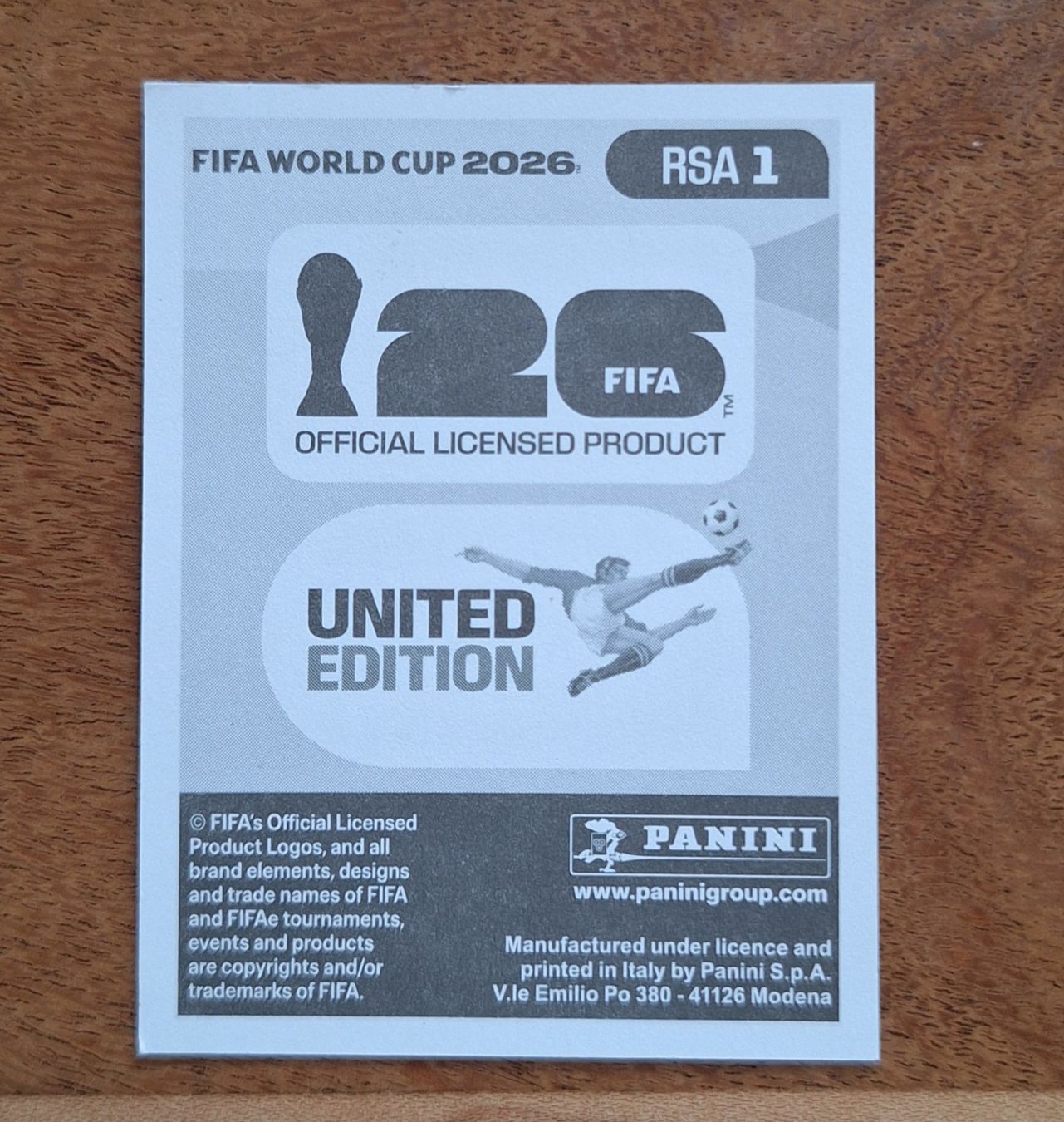 Panini Carte collezionabili: Panini RSA 1 – Nuovo (secondo la descrizione) da Romanens venduto da Crocette 1
