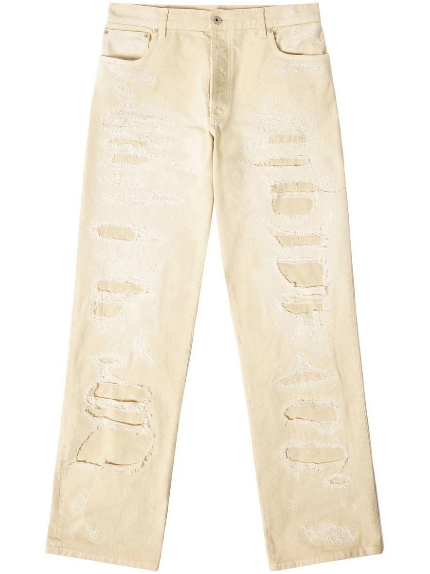 Jeans: Heron Preston straight-leg distressed Jeans - Farfetch $450 – Nuovo e nell'imballaggio originale da Genève venduto da dorco 1