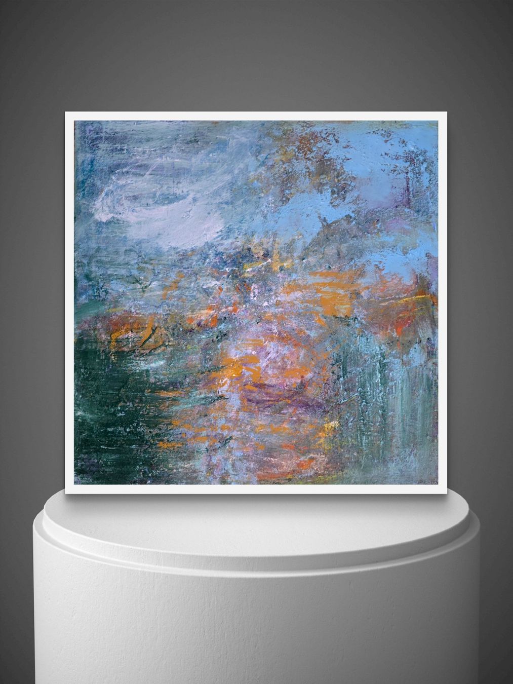 Gemälde: Abstrakt mit Texturen auf Leinwand 40 cm Motion, Unikat!!! – Neu und originalverpackt aus Beinwil am See von Superchance 4