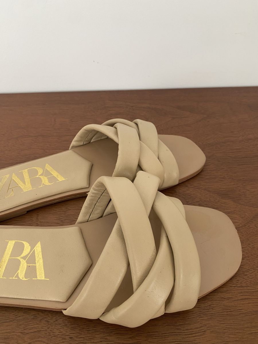 Zara Damenschuhe: Sandales ZARA, 39, beige – Gebraucht aus Bussigny von cac_q2c6 4
