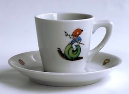 MOKKATASSE +UNTERTASSE*LANGENTHAL*1956**Set*2-tlg*****