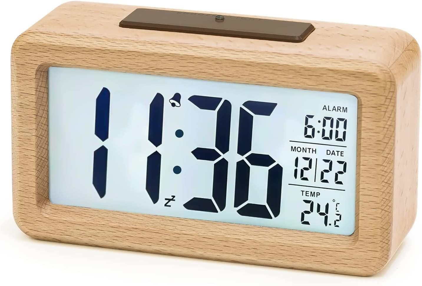 Sveglie: Digital Wecker aus Holz Mit Großer LCD Display – Nuovo (secondo la descrizione) da Thun venduto da nuonuo