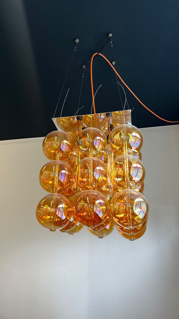 Lampade: Lampe "27 Spheres Orange" - Johanna Grawunder – Usato da Bevaix venduto da Yves2046
