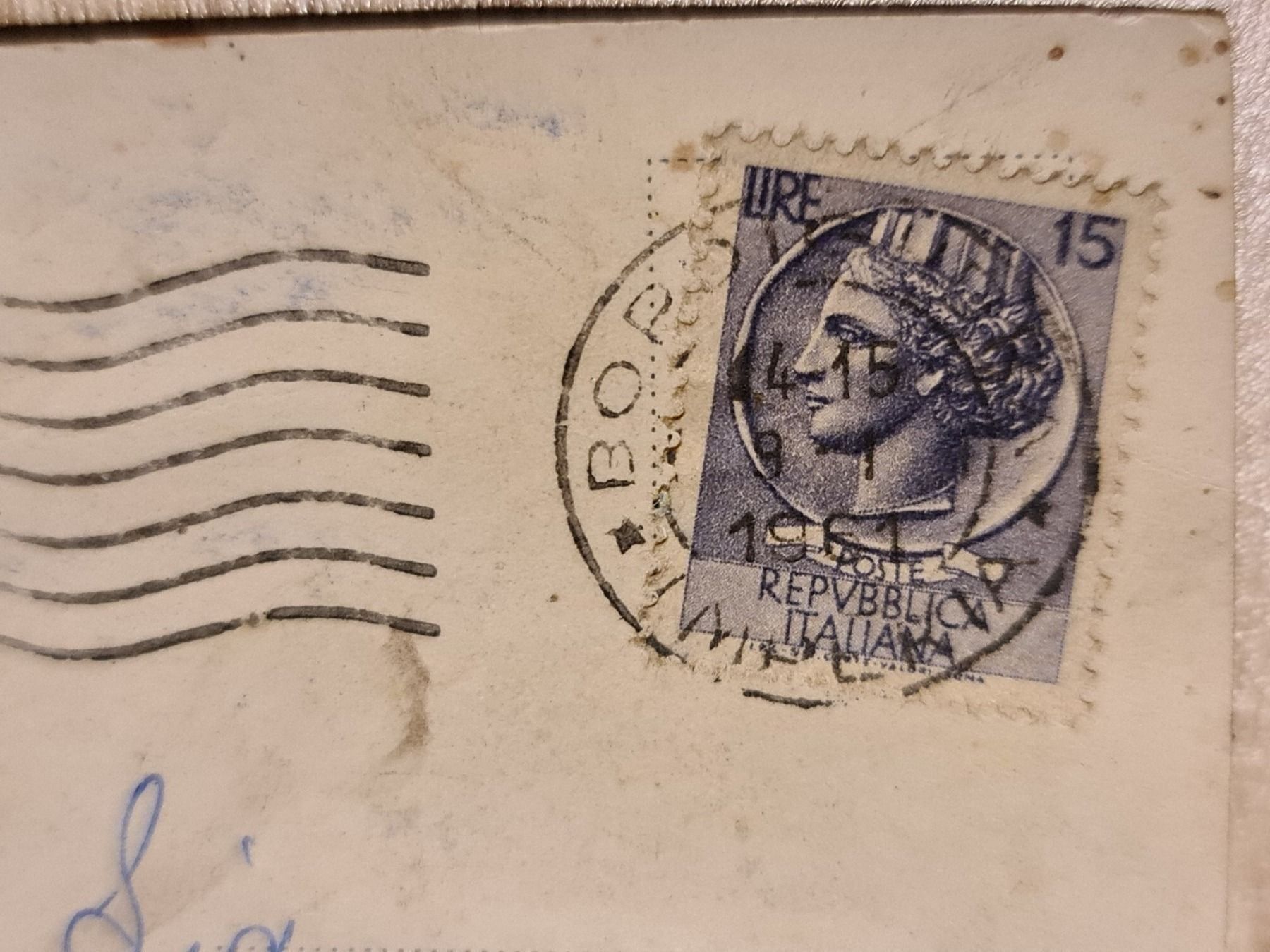 Cartoline postali: Ansichtskarte Bordighera 1961 – Usato da Dintikon venduto da Vexi 1