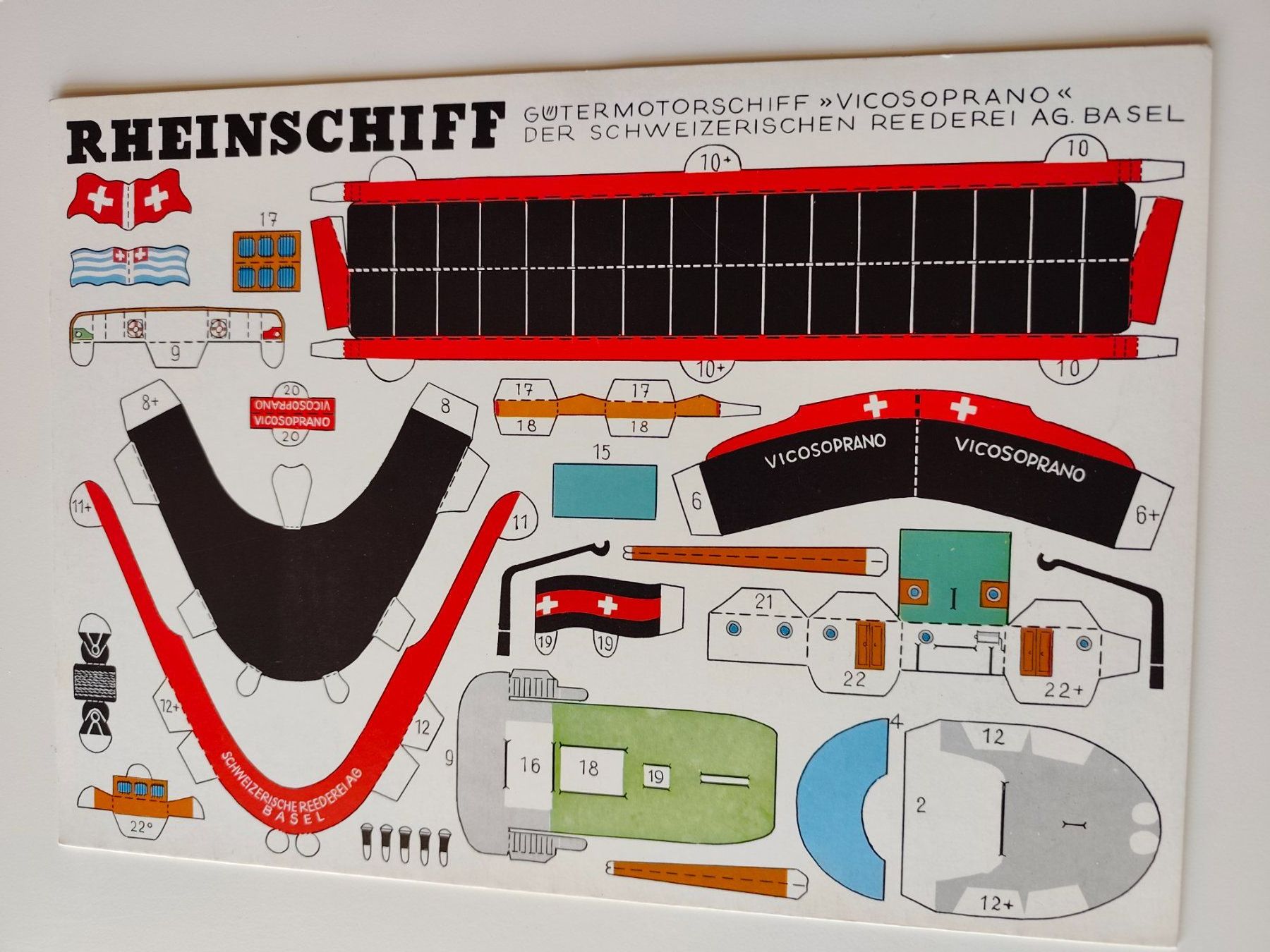 Kits de loisir créatif: Bastelbogen "Rheinschiff" 1979 – D'occasion à Tegerfelden par jea_f5xk 1