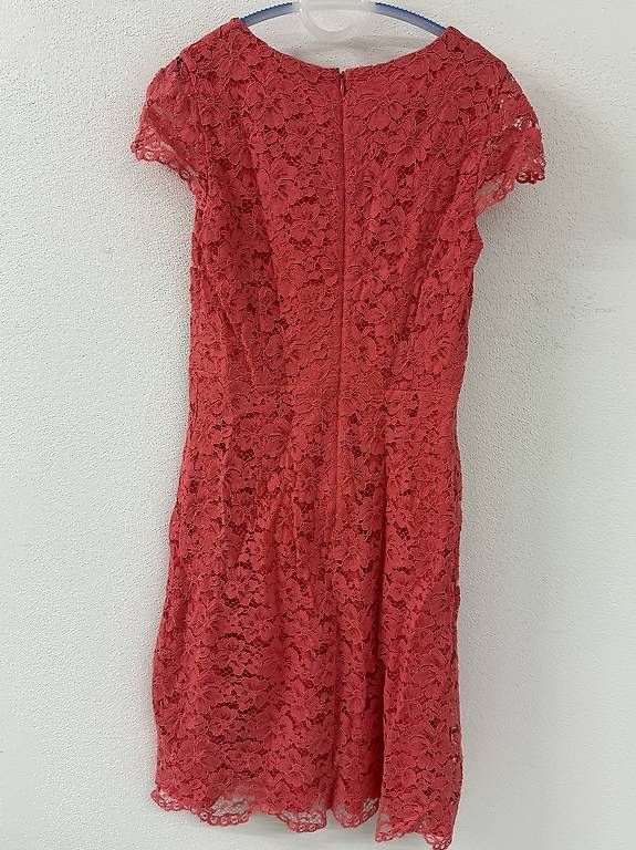 Vestiti: Coralfarbenes Spitzenkleid, Gr 40 – Usato da Zürich venduto da mel_v8qp 2