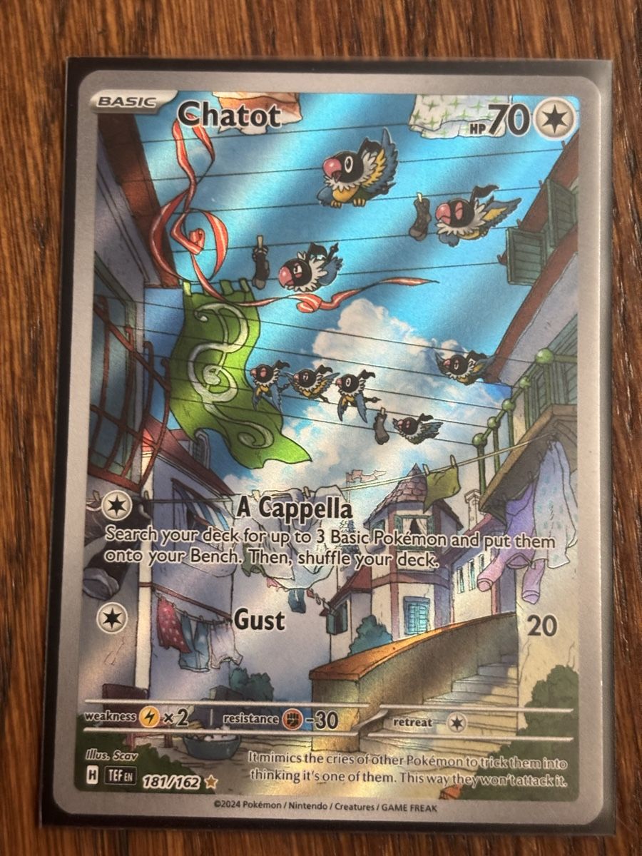 Pokémon Carte collezionabili: Carte Pokémon CHATOT tef 181 – Nuovo (secondo la descrizione) da lausanne venduto da helderj