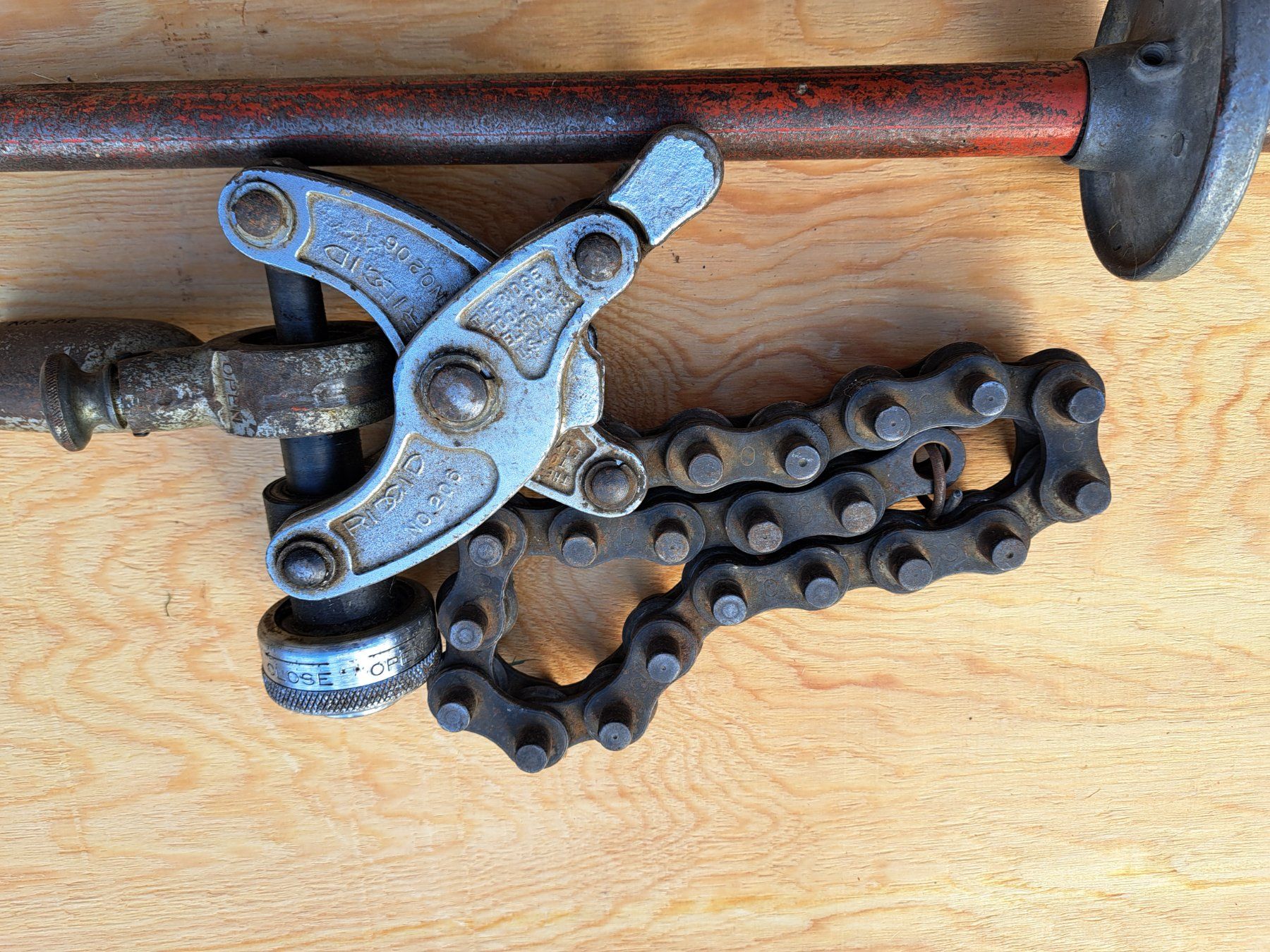 Ridgid Alle Werkzeuge: Kettenrohrabschneider Ridgid Nr.206 – Gebraucht aus Tuggen von Robi12 1