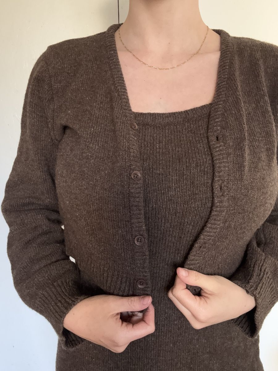 Vestiti: Olive Strickkleid Set, Grösse S – Nuovo (secondo la descrizione) da Lauwil venduto da nina-lara 2