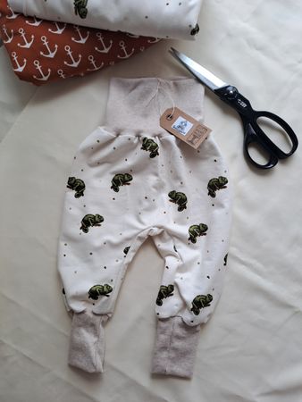 Neue handmade Pumphose Chamäleon Bio-frenchterry