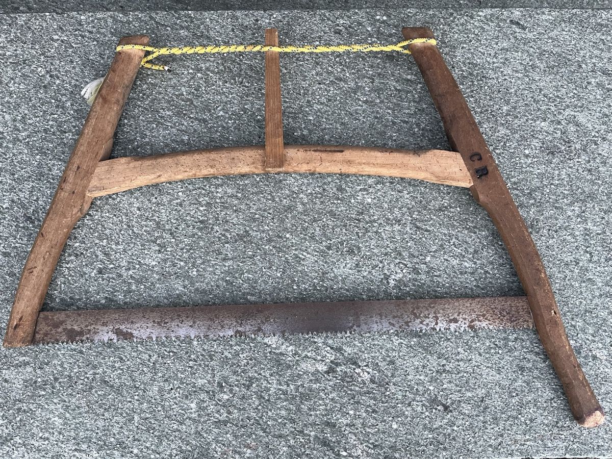 Seghe: Alte Holzsäge mit Sägeblatt – Usato da St. Gallen venduto da Haros 1