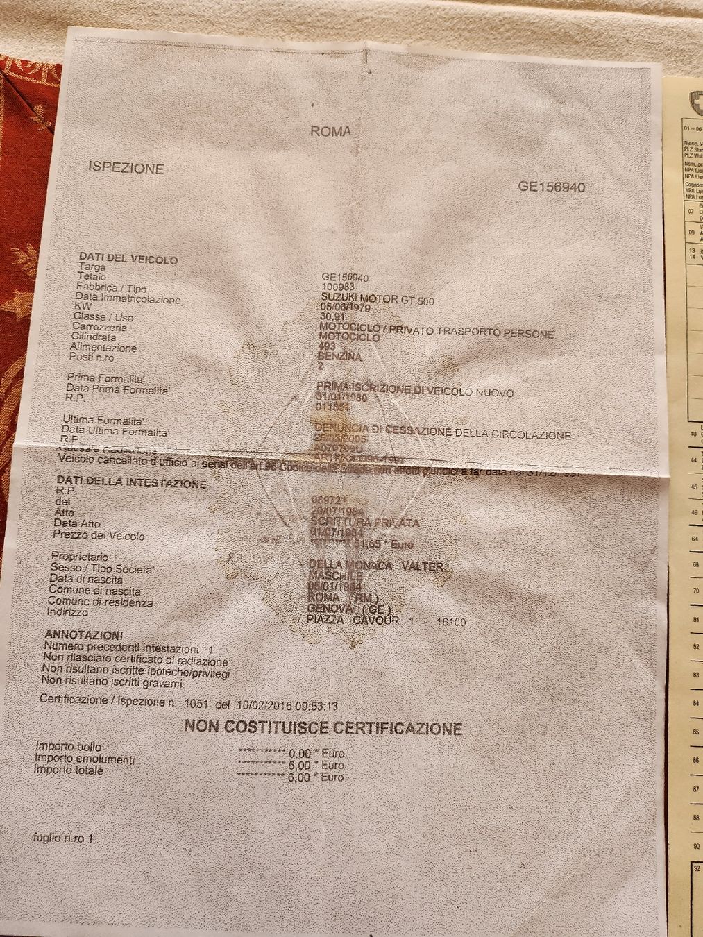 Suzuki Strada: moto suzuki 500GT – Usato da Lugano venduto da Bernardino04 3