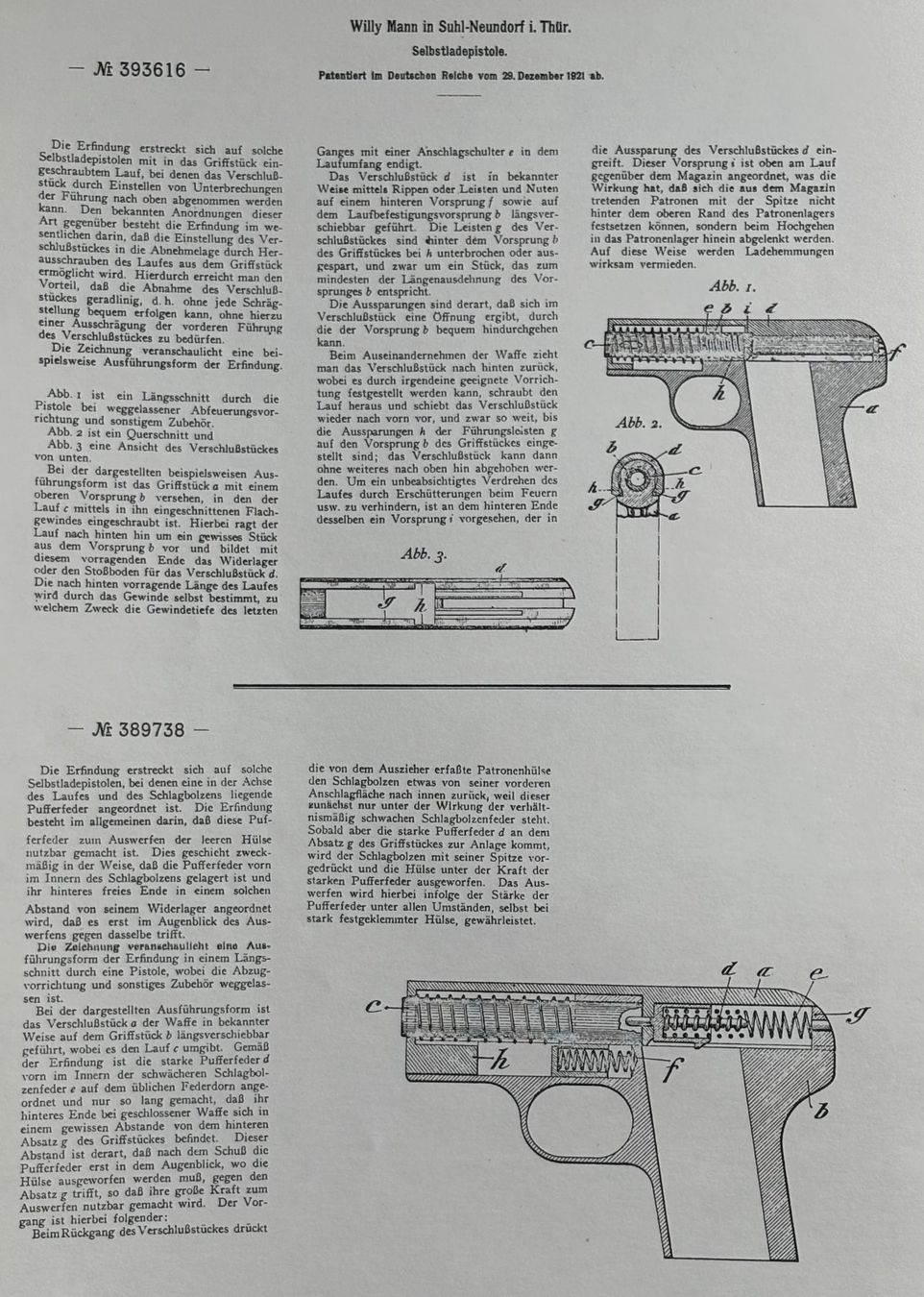 Schweizer Armee Stichwaffen: PISTOLE MANN – Gebraucht aus Ostermundigen von Wyatt-Earp 2