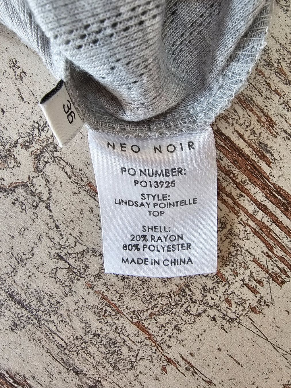 Tops: Pointelle Top von Neo Noir, Gr. 36, grau – Neu (gemäss Beschreibung) aus Mitlödi von sassi31 4