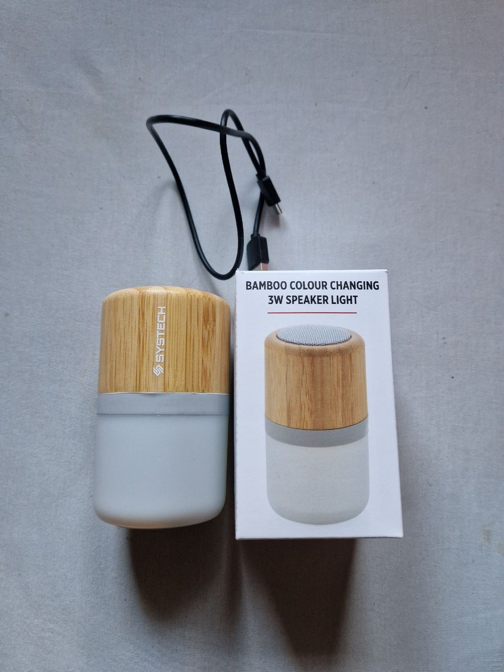 Lautsprecher: Bamboo Lautsprecher mit Licht – Gebraucht aus Luthern von Ricolinchen