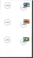3 FDC 1192 - 1194 Serie Einzelmarken ET Detligen 7.3.2006