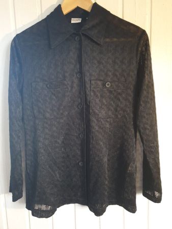 Schwarze Damenbluse von Spengler Gr. S