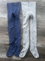 2x strumpfhosen blau&grau gr122-128