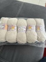 Alize Cotton Gold Wollknäuel 5 Stk. 887 Hellbeige Neuer Zust