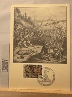 AK mit Briefmarke / Schlacht bei Sempach 