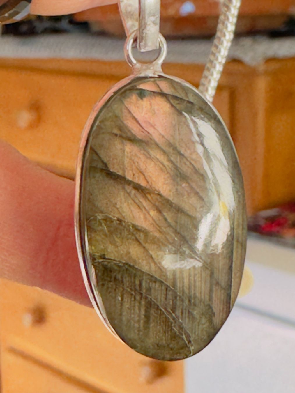 Catenine: Labradorite Gemstone Handmade necklace – Nuovo e nell'imballaggio originale da Genève venduto da AGBERG 2