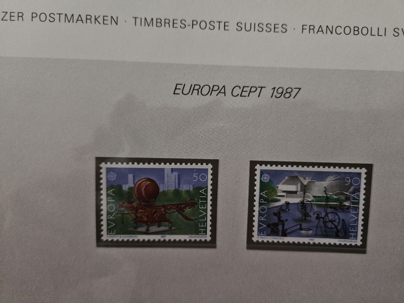 Tutti i francobolli: Schweizer Postmarke EUROPA CEPT 1987 – Nuovo e nell'imballaggio originale da Chur venduto da Kohla1980