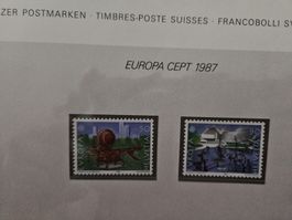 Schweizer Postmarke EUROPA CEPT 1987