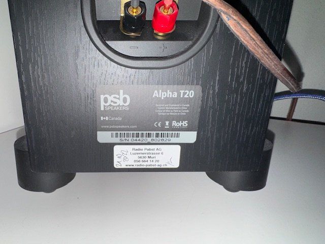 Casse acustiche: 2 PSB Alpha T20 Boxen – Usato da Buttwil venduto da Gm67 2