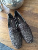 Tamaris Loafer braun geflochten Grösse 39 neu ungetragen