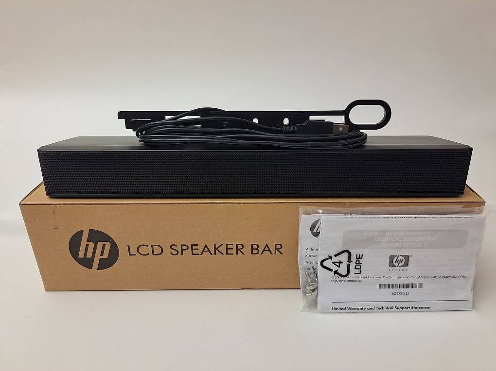 Hewlett Packard Casse acustiche: HP LCD Speaker Bar USB – Nuovo e nell'imballaggio originale da Gutenswil venduto da urs_55ng