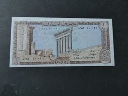 Libanon 1980, 1 Livre   - ungefaltet