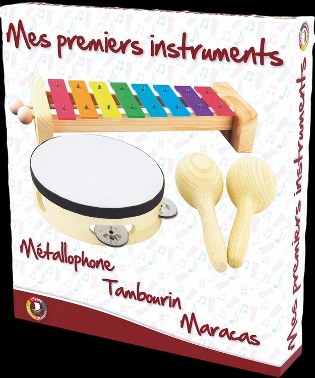 SET MUSICAL : 3 INSTRUMENTS EN BOIS ( NEUF ) (Neu und originalverpackt ...
