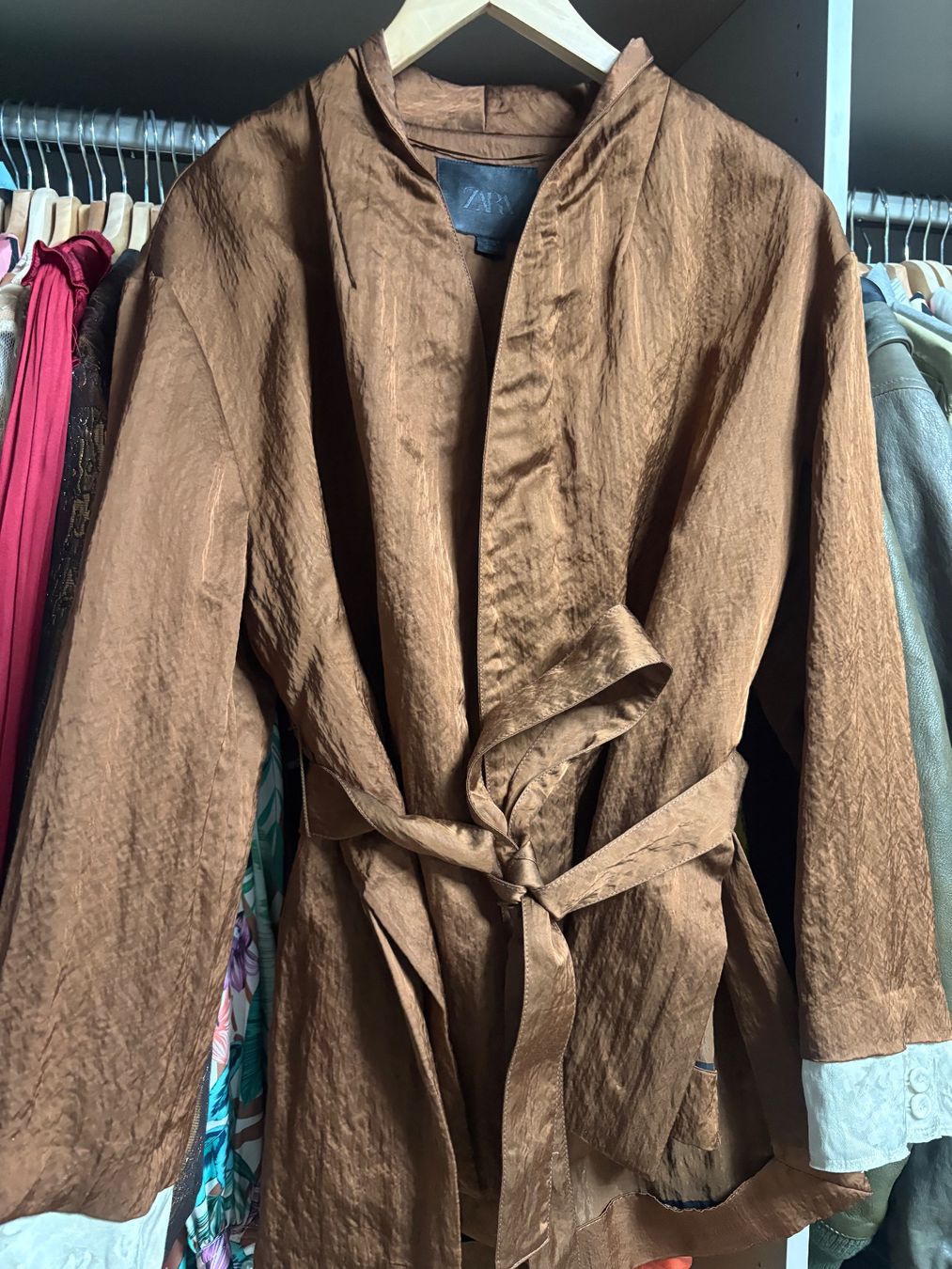 Zara Jacken: Zara Jacke braun mit Bindegürtel Grösse M – Neu (gemäss Beschreibung) aus Gutenswil von mse_hbj5 3