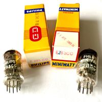 2 Röhren / Radioröhren E283CC (2xTriode-NF), NOS, Philips SQ