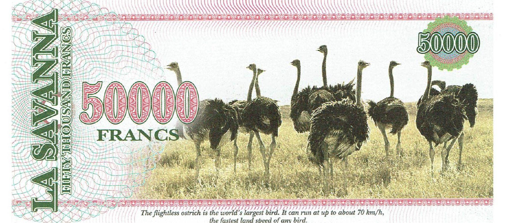 La Savanna 50000 Francs 2016 UNZ Fantasy (Neu (gemäss Beschreibung)) in ...