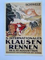 Plakat für 3. Internationales Klausenrennen 1924 (Repro.)