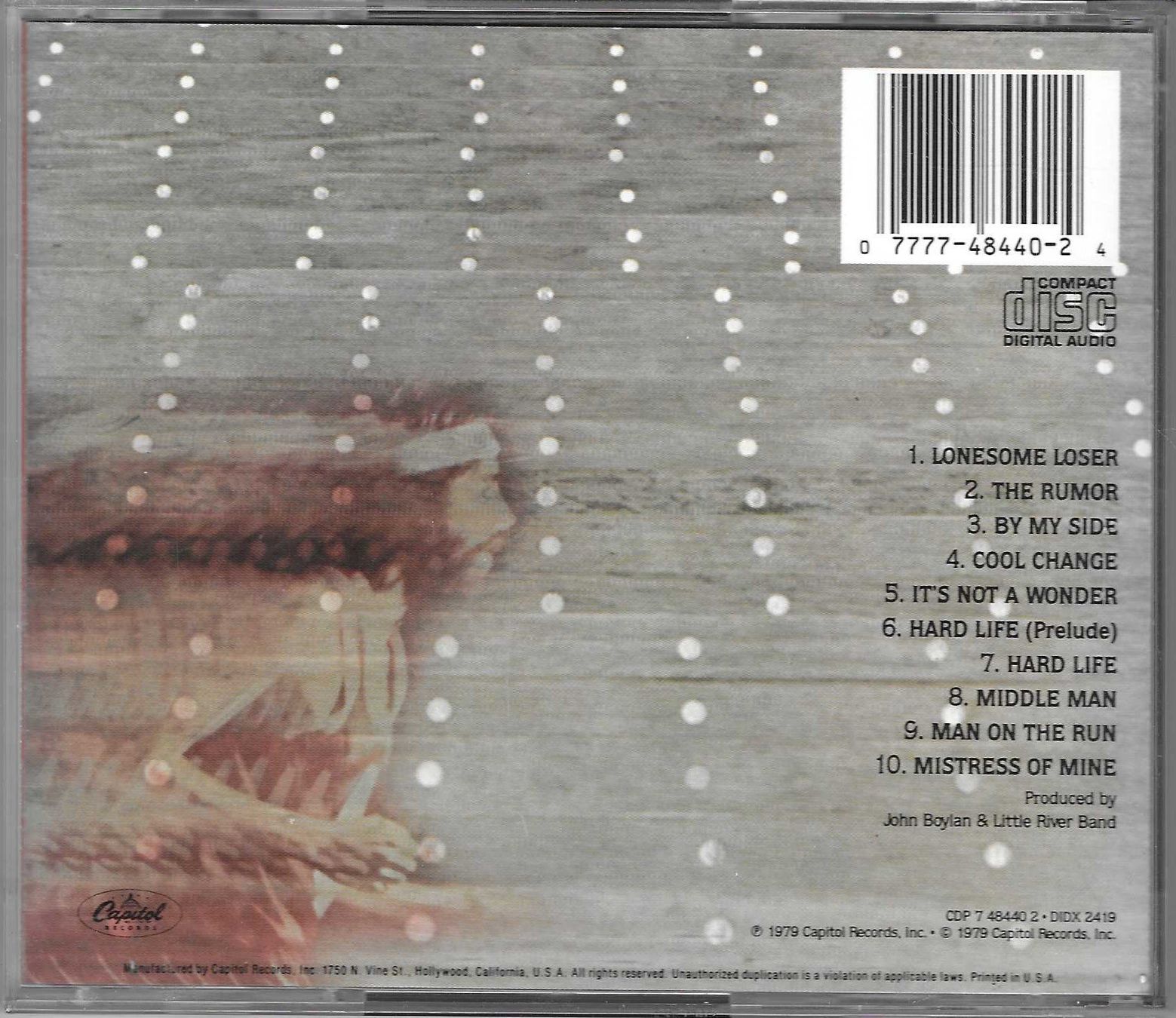 CD: LITTLE RIVER BAND  -  FIRST UNDER THE WIRE – Usato da Bex venduto da Giorgiob 1