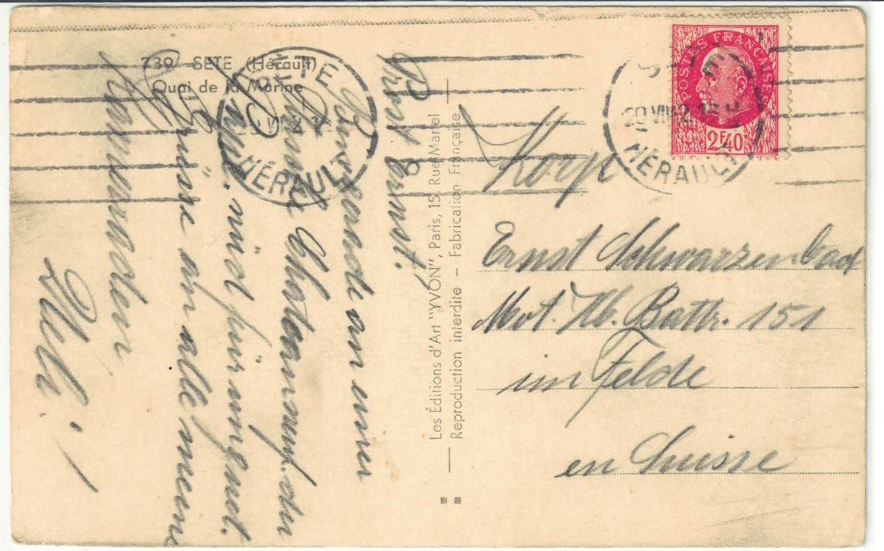 Cartoline postali: Sete - Quai de la Marine - Schiffentladung – Usato da Ettingen venduto da Kartenplanet 1