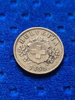 Silber Billon 20 Rappen 1859 Schweiz