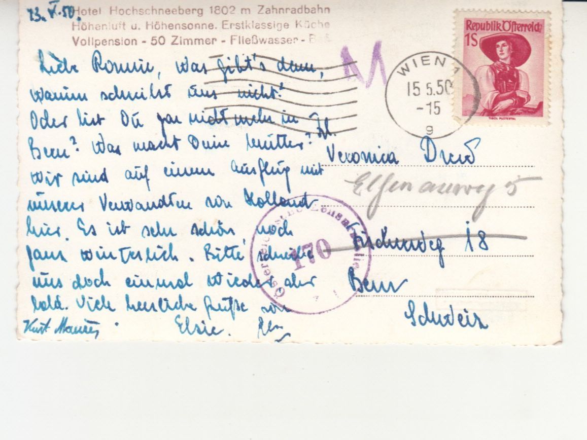 Cartes postales: Hochschneeberg 1950 – D'occasion à Bürglen TG par StampGraf 1